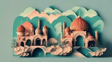 mesquita ilustração generativo ai foto