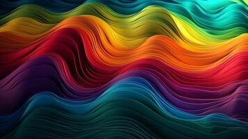 brilhante multicolorido onda estabelecimento. criativo recurso, ai gerado foto