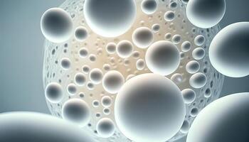 citoplasma células médico fundo ovulação molécula. generativo ai foto