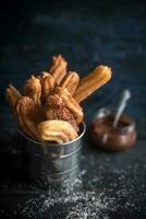 doce chocolate churros foto