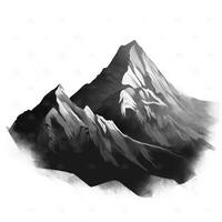 montanhas lápis desenhando simples ilustração do gerado ai montanhas lápis desenhando simples foto