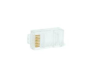 conector rg-45 em branco fundo, isolado, fechar-se foto