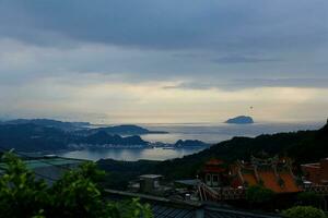 a encantador mundo antigo charme do jiufen, Taiwan foto