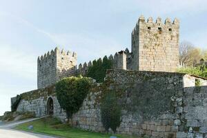 impressionante medieval castelo dentro Trancoso, Portugal foto