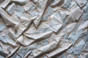 papel textura, papel fundo. amassado papel fundo. generativo ai foto