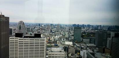 Tóquio, Japão dentro abril 2019. a Visão do Tóquio a partir de acima Como visto a partir de a Tóquio governo construção foto