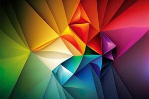 abstrato arco Iris colori geométrico fundo, com grande quantidade do cópia de espaço. arco Iris do colorida blocos abstrato fundo. generativo ai abstrato geométrico mosaico arco-íris. foto