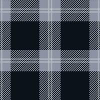 tartan desatado padrão, cinzento e preto, pode estar usava dentro moda decoração Projeto. roupa de cama, cortinas, toalhas de mesa foto