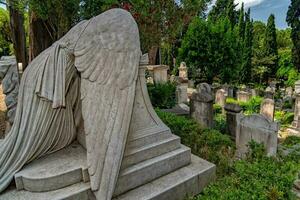 caído anjo túmulo sepultura dentro Roma acatólico cemitério foto