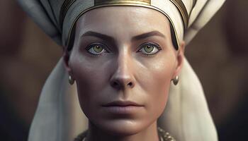 tawosret, retrato do uma mulher rainha do antigo Egito. generativo ai foto