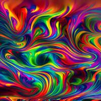 abstrato multicolorido rodopiando fundo, abstrato colorida fundo com espiral, generativo ai foto