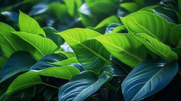 tropical folhas fundo. ilustração ai generativo foto