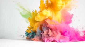 holi cores. ilustração ai generativo foto