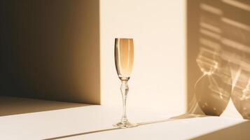 champanhe vidro fundo. ilustração ai generativo foto