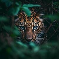 selvagem leopardo animal. ilustração ai generativo foto