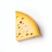 peça do queijo isolado. ilustração ai generativo foto