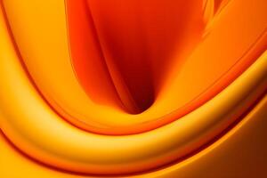 abstrato líquido laranja fundo. ai gerado foto