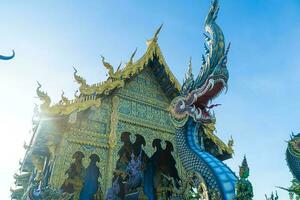 wat rong suea ten ou templo azul foto