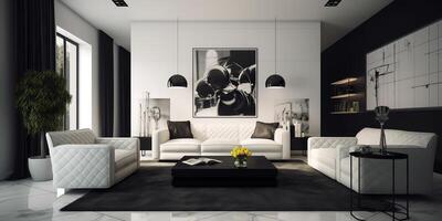 ai gerado. ai generativo. macro tiro do foto realista vivo luxo quarto dentro minimalista estilo. rico calma vibe. gráfico arte