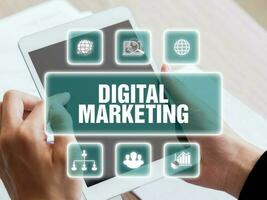 digital marketing e Internet marketing fundo foto