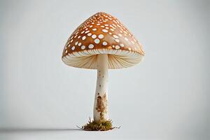 Maravilhoso 1 natural cogumelos. generativo ai foto