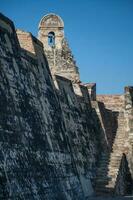 paredes do cartagena de índias construído às a fim do a xvi século para a defesa do a cidade. san felipe castelo foto