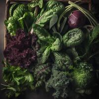 uma grupo do legumes generativo ai gerado foto