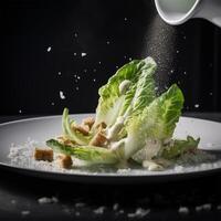 uma prato do salada generativo ai gerado foto