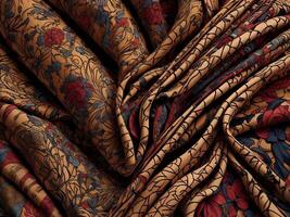 tecido seda textura. tecido, têxtil, pano, tecido, material, textura. ai gerado foto