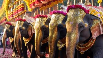 Kerala festival feliz onam fundo com tradicional Comida servido em banana folha. ai gerado. foto