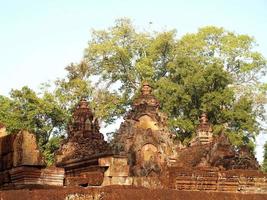 ruínas em angkor wat em siem reap, camboja foto