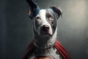 cachorro super herói Super Cão ilustração generativo ai foto