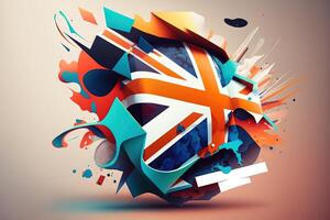 internacional Inglês língua dia abstrato ilustração generativo ai foto