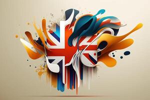 internacional Inglês língua dia abstrato ilustração generativo ai foto