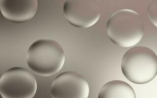 elegante prata água bolha fundo. transparente bolha gotas em suave prata gradiente fundo. suave prata água bolhas. foto