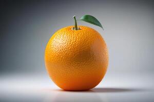 fechar-se uma fresco todo laranja citrino fruta isolar. ai gerado foto