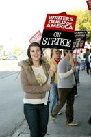 lindze letherman Sabonete ópera aftra atores Apoio, suporte escritoras guilda do América greve cbs televisão cidade dezembro 17 2007 los angeles ca 2007 kathy cabanas cabanas foto