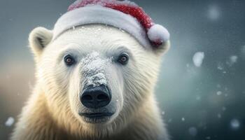 polar urso. generativo ai foto