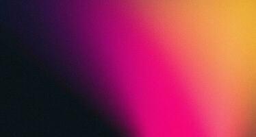 Rosa laranja vibrante cor gradiente em Sombrio granulado fundo, abstrato cabeçalho poster projeto, ruído textura foto