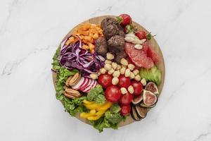 composição de alimentos integrais saudáveis foto