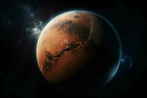 Marte planeta espaço. gerar ai foto