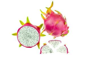 linda fruta do dragão rosa ou pitaya foto