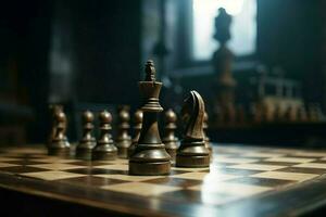 xadrez figura jogo. gerar ai foto