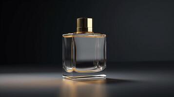 garrafa perfume elegante estilo para homens zombar acima. generativo ai foto. foto