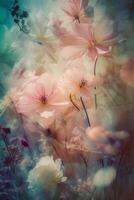 floral sonhe como etéreo fundo imagem ai generativo foto