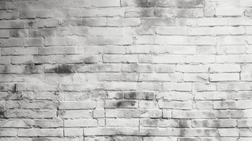 branco tijolo concreto parede, grunge rude cimento textura fundo. ai generativo foto