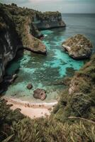 alguns do a a maioria deslumbrante e isolado praias. ai generativo foto