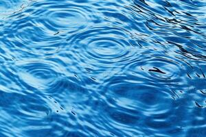 azulado ondulação efeito água fundo. ai generativo foto