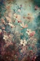 floral sonhe como etéreo fundo imagem ai generativo foto