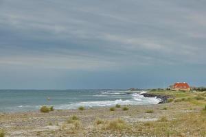 litoral e paisagem perto da cidade de Skagen, na Dinamarca foto